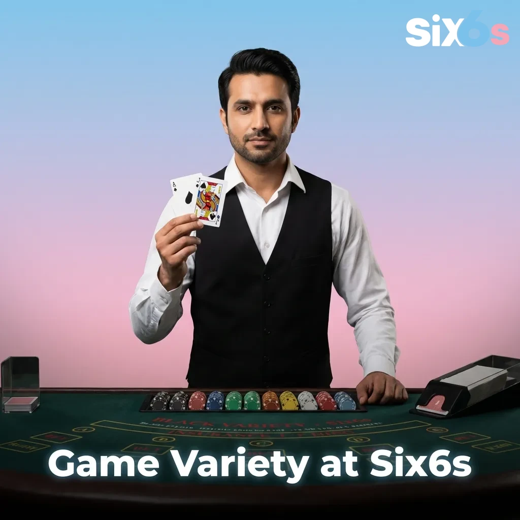 Colorful online casino game lobby showing slots, crash games, and table games available at Six6s platform — Six6s in Pakistan