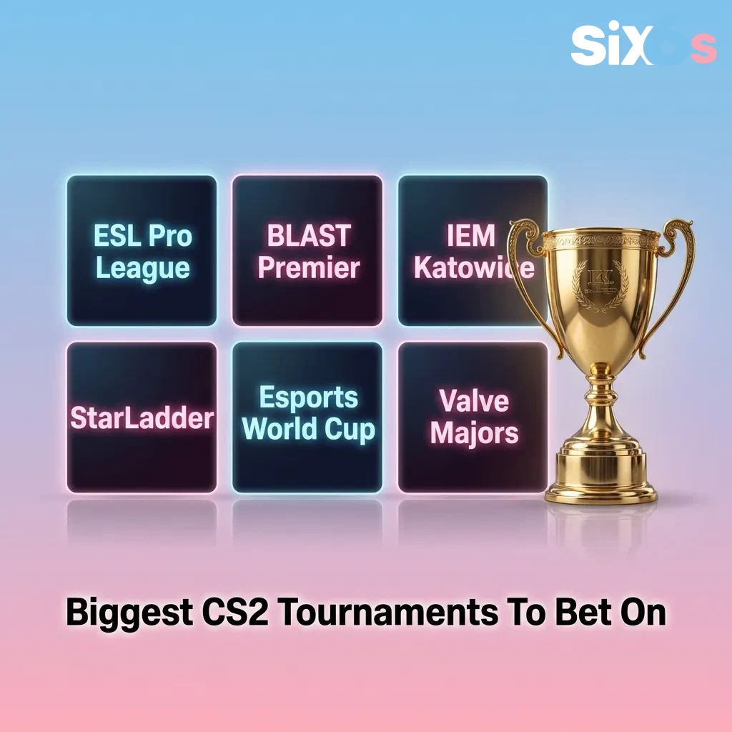 Professional CS2 esports tournament with players competing on stage in front of large crowd and screens — Six6s in Pakistan
